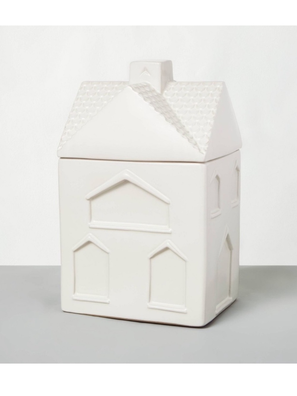 Hearth & Hand Magnolia White Cream Stoneware House Cookie Jar Farmhouse Canister